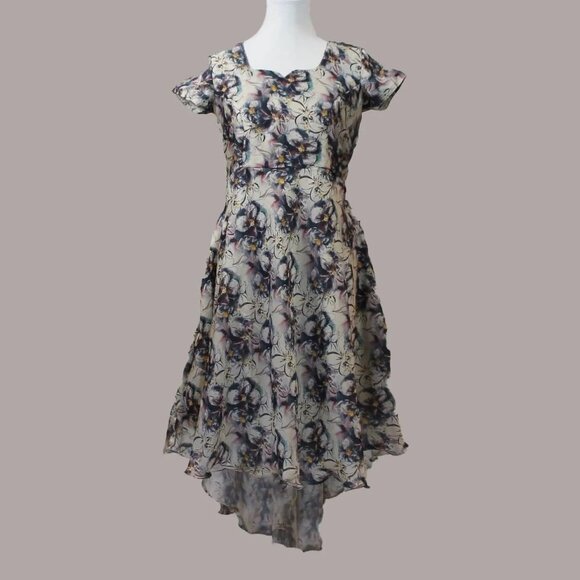 Indian-Western Kurta High Low Dress | Muvvas Boutique - Picture 5 of 9